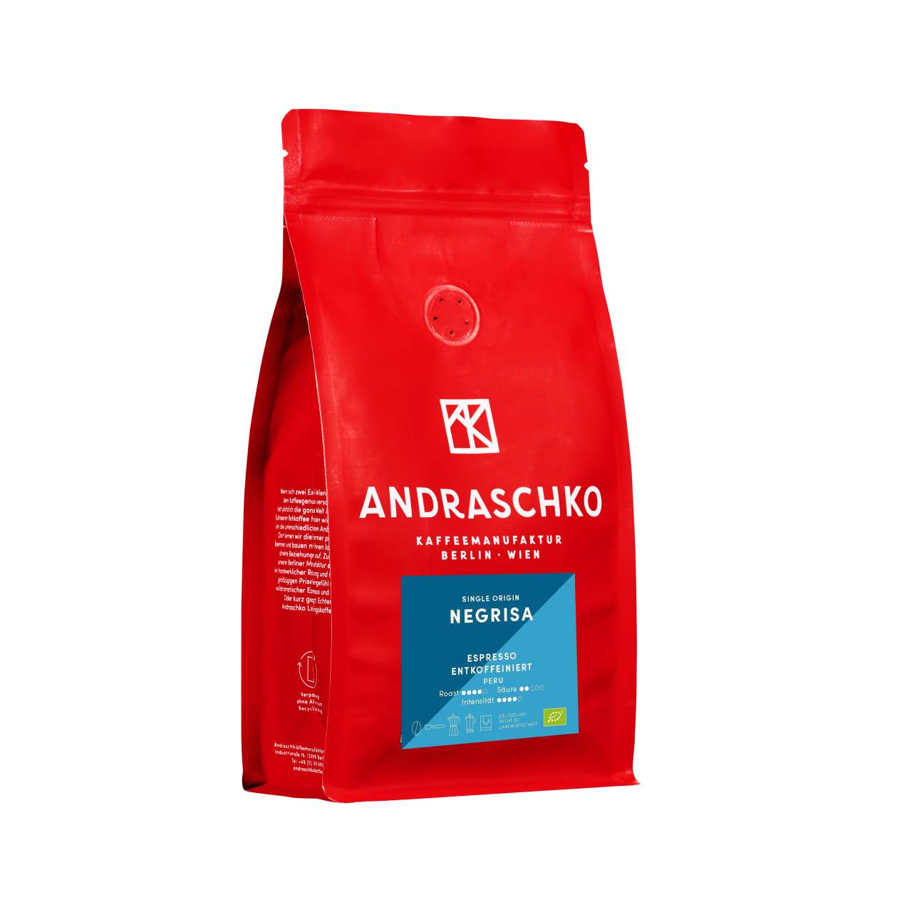 Peru Finca Negrisa Bio DE-ÖKO-001 Single Origin Espresso entkoffeiniert