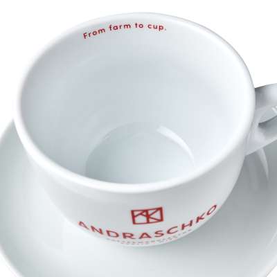Andraschko Milk Coffee Cup with Saucer
